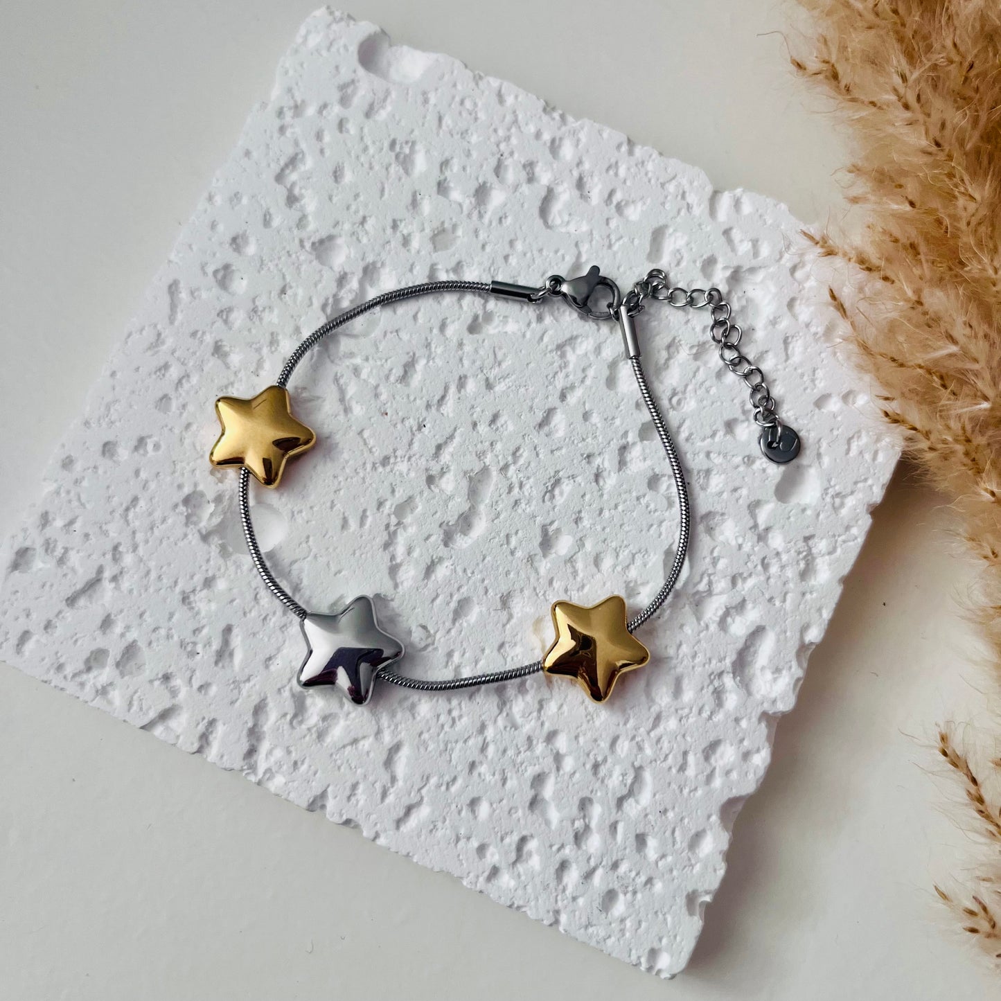 Pulsera Estrellas Doble Brillo
