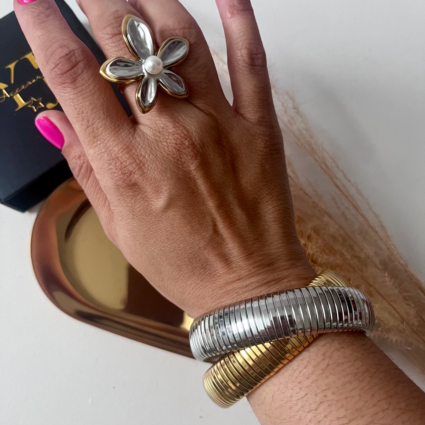 Pulsera Zayra doble tono