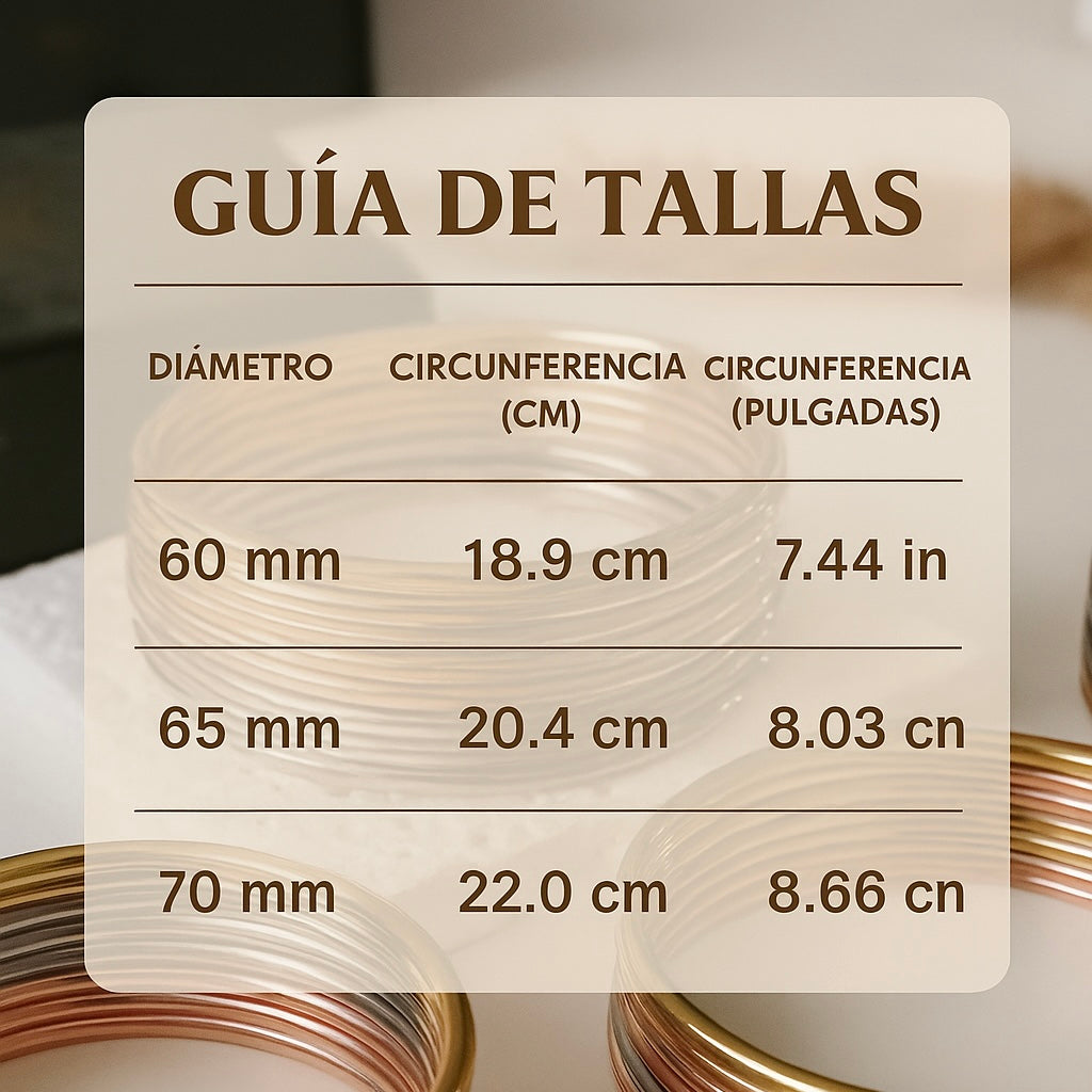 Pulseras doble tono (9 piezas)