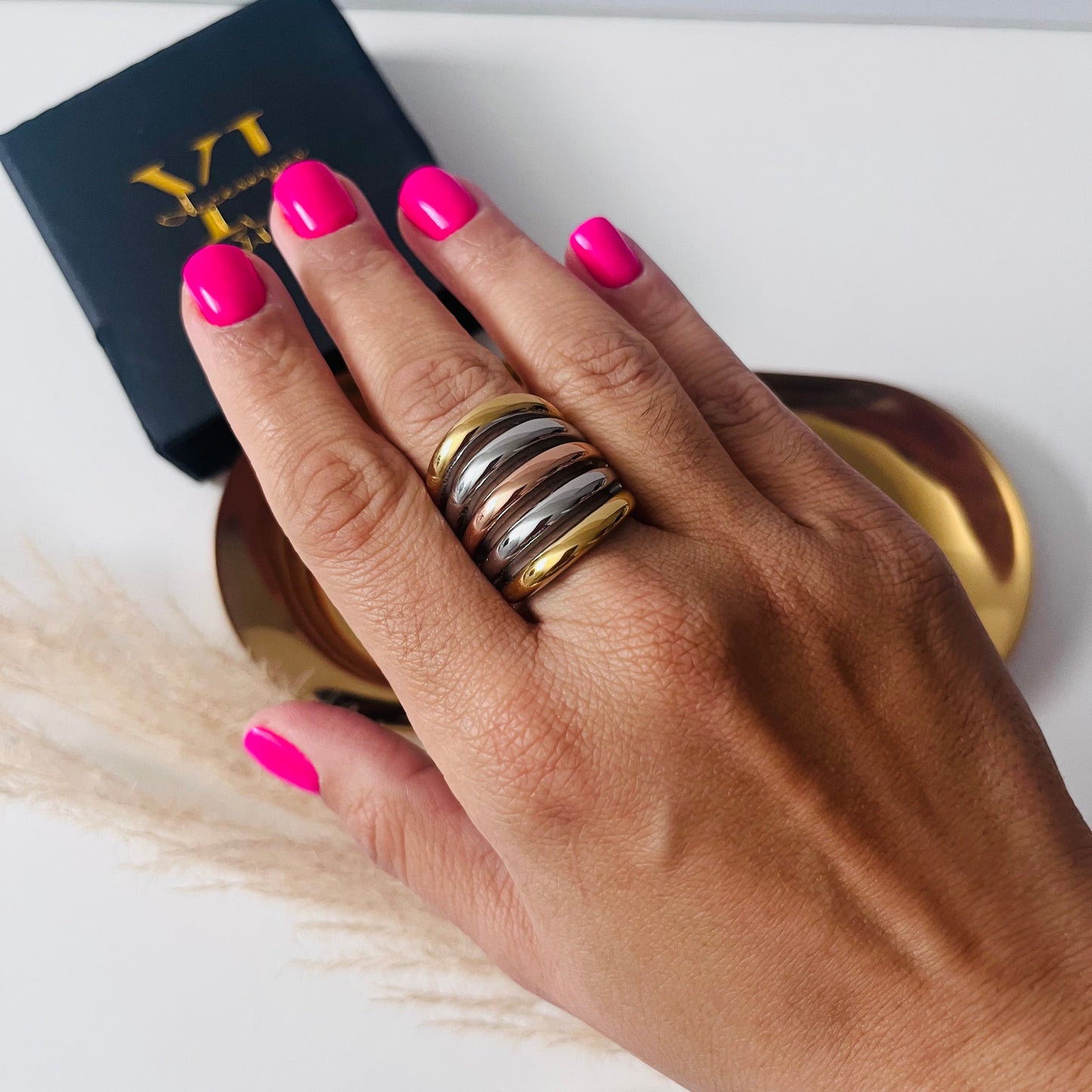 Sortija Aurora TriColor