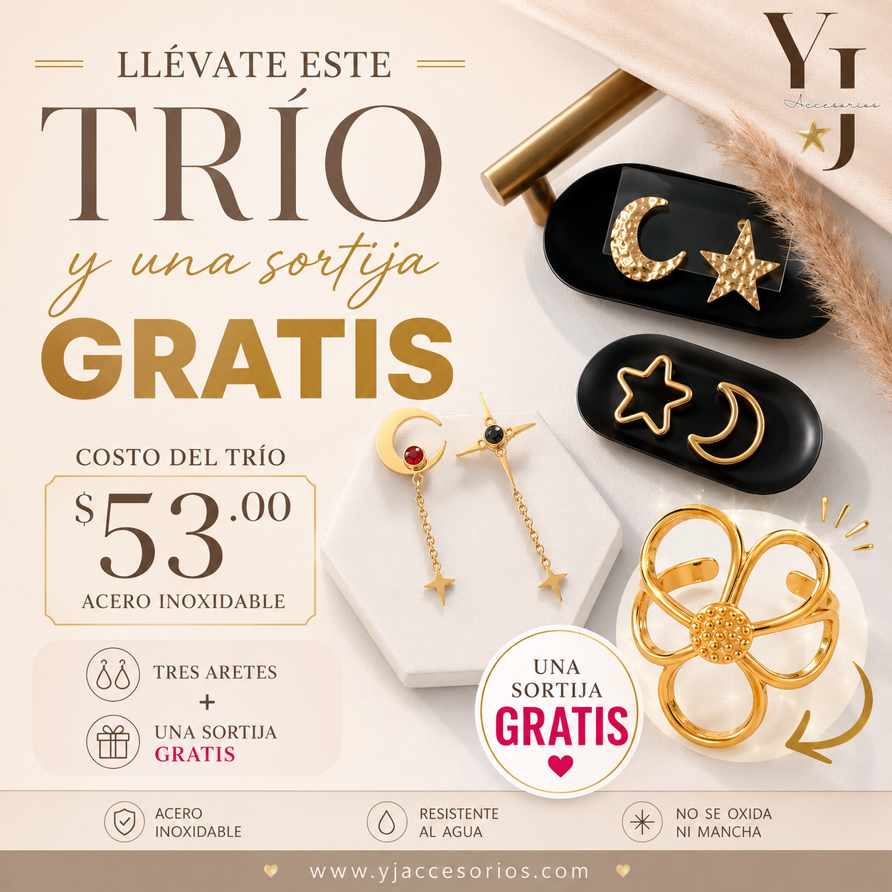 Bundle Luna & Estrellas + Sortija de Regalo ✨