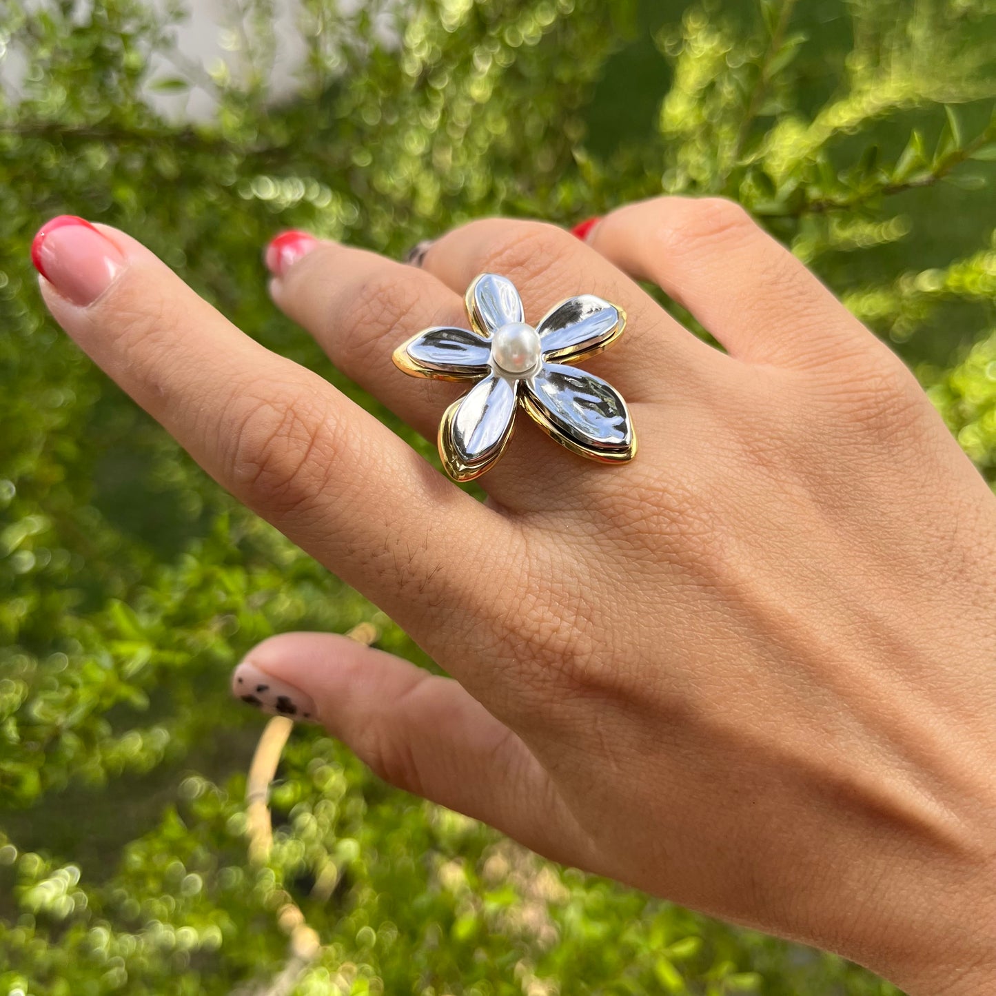 Anillo Flor Elegante