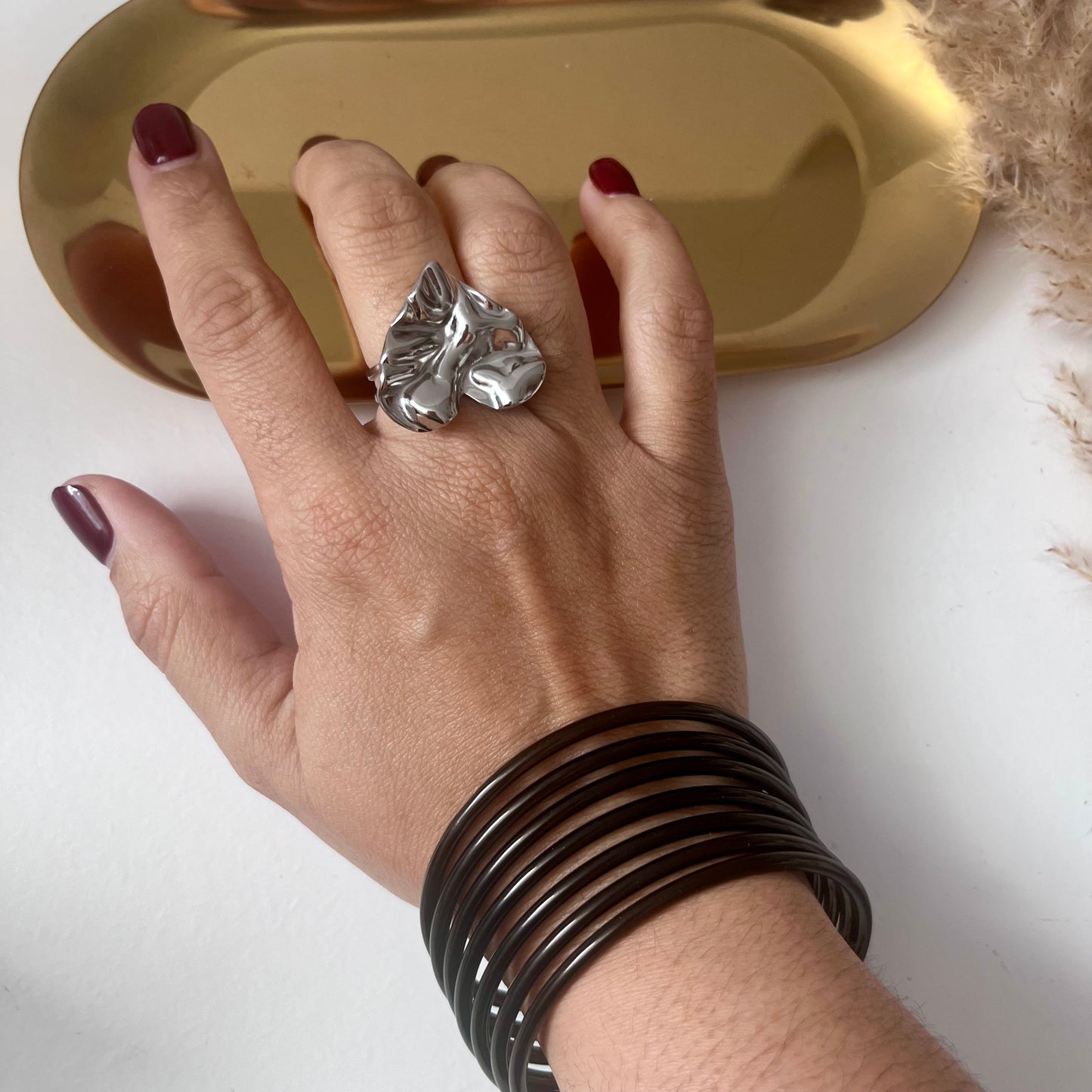 Pulseras Brillo Negro (7 Pulseras)