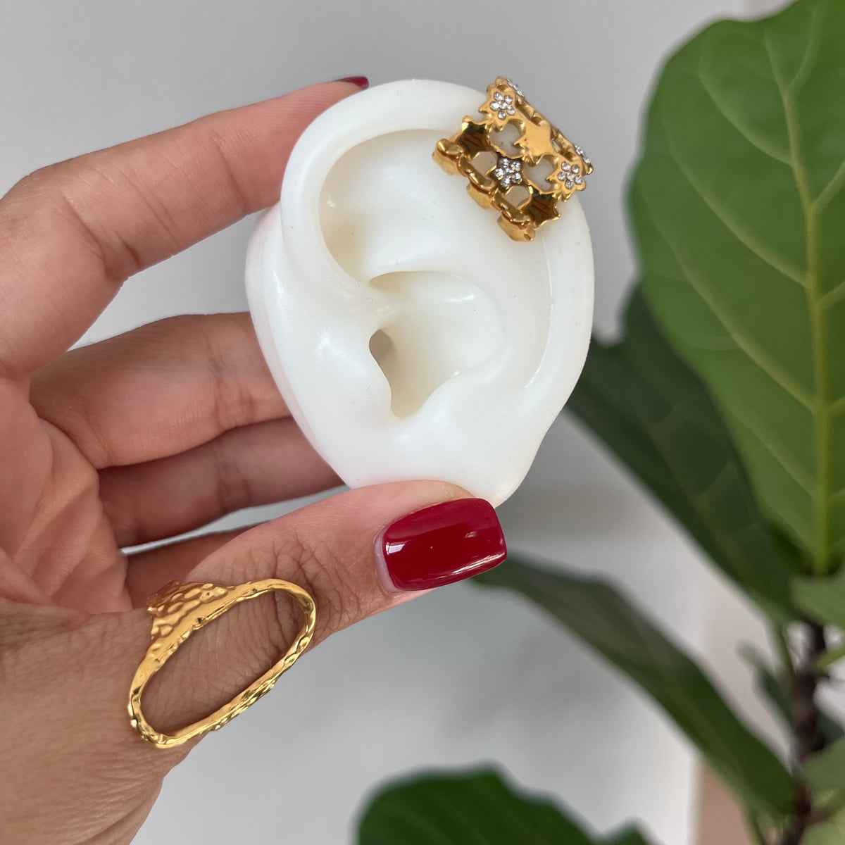 Clip de oreja Glamurosa [2 piezas]