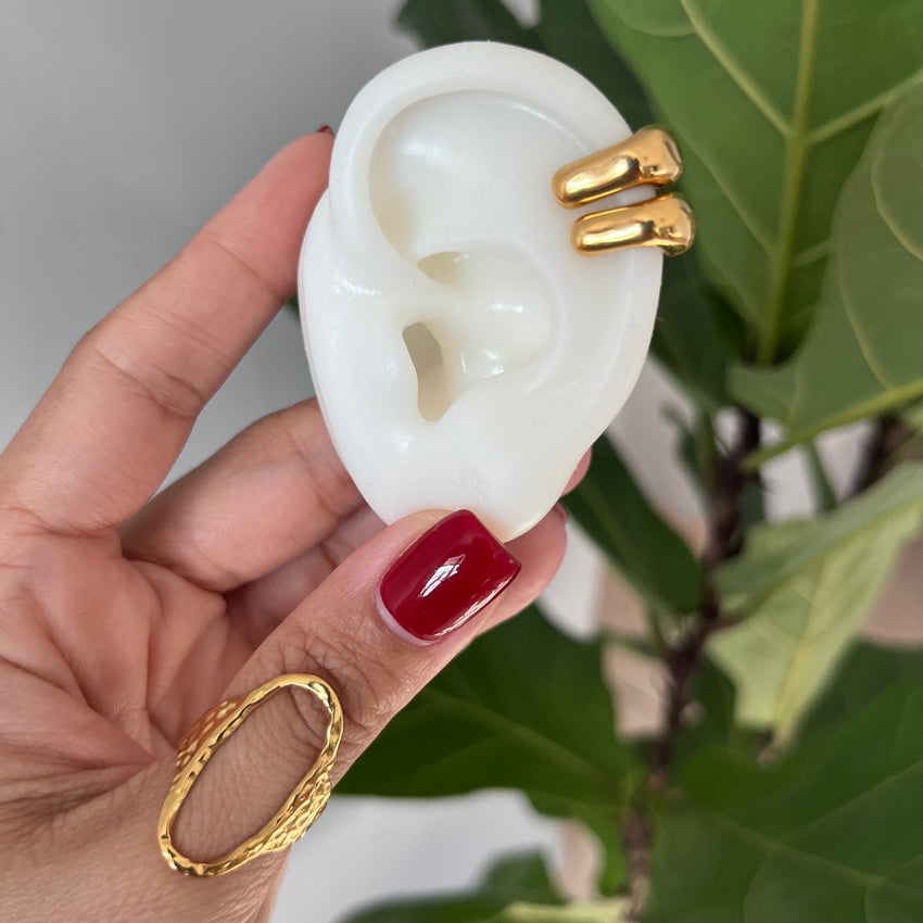 Clip de oreja minimalista [2 piezas]