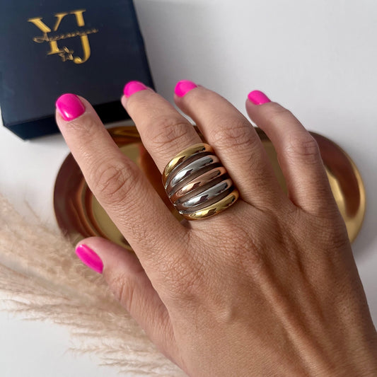 Sortija Aurora TriColor