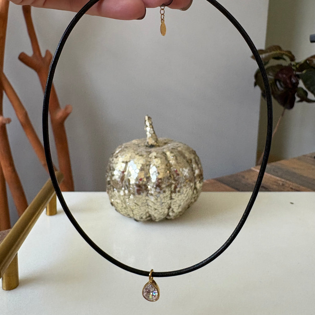 Collar Gota de Cristal